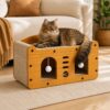 Krabplankbed voor katten-krabpaal en bed-dubbele functie 1
