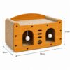 Krabplankbed voor katten-krabpaal en bed-dubbele functie 4