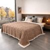 bruine-fleece-plaid-naka-home-warme-deken-bank-bed